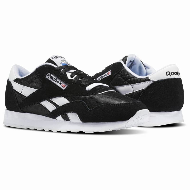 Tenisi Reebok Classic Nylon Barbati Negrii/Albi Romania DZ9002MY